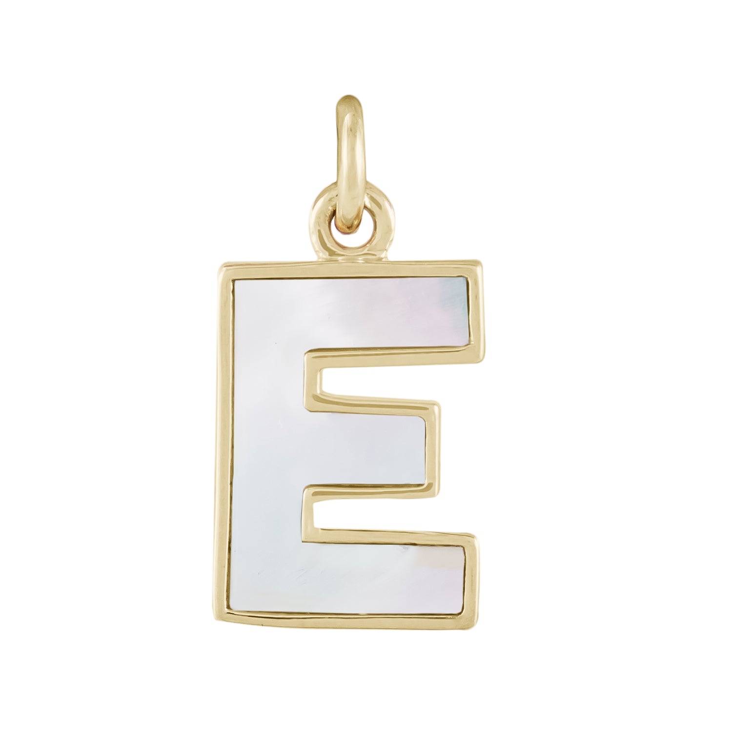 Mother of Pearl Initial Pendant