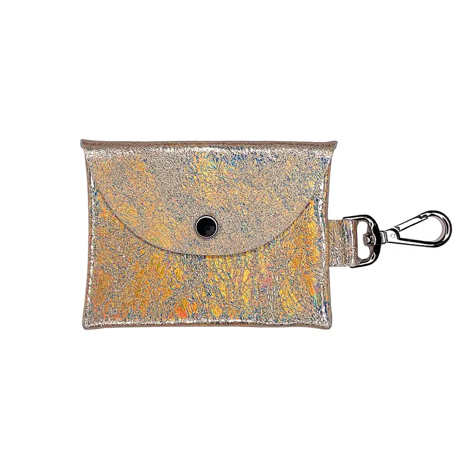 Golden Holographic Bell Clip Pouch