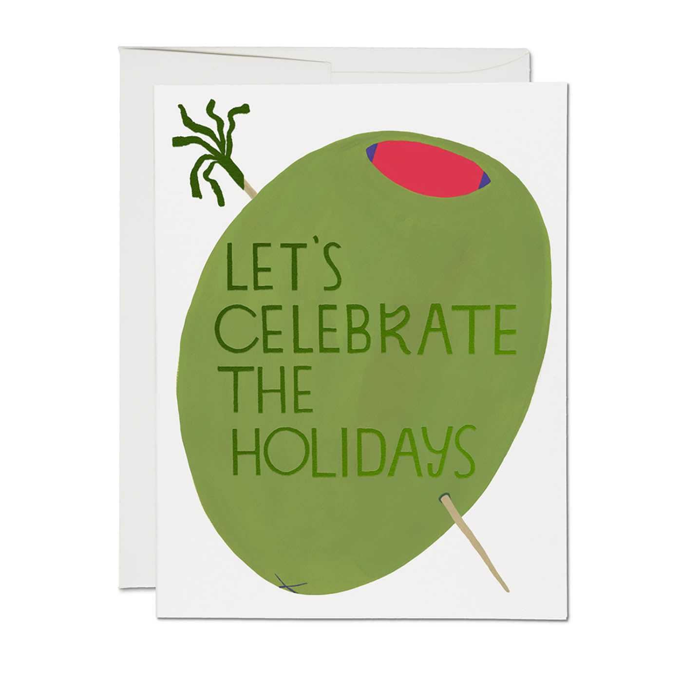 Olive Holidays 'Let's Celebrate' Greeting Card